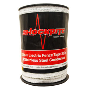 200m 12.5mm White Polytape