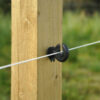 Electric-fence-wire-with-short-ring-insulator