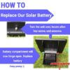 How to change a solar energiser battery